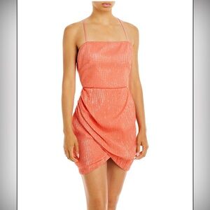 NWT Ramy Brook Richie Womens Sequined Mini Cocktail and Party Dress